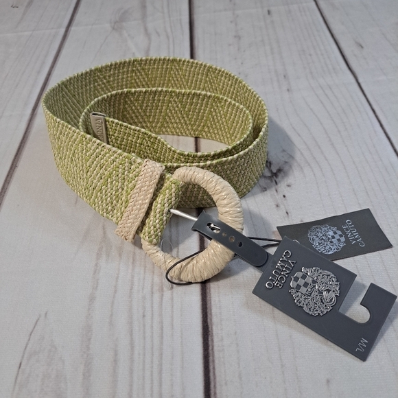 Vince Camuto Woven Spring Summer Belt Size Medium / Large - Picture 3 of 7